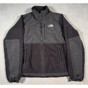 The North Face Denali Jacket Women Medium Black Fleece Full Zip Pockets Polartec